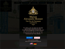 Tablet Screenshot of alexandrebonnet.com